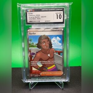 GRADED Surfer Trainer Card - Ultra Rare Holo Gem Mint 10 CGC
